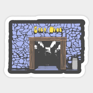 Gold Mine Video Arcade fan design Sticker